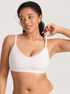 Cotton Lace Trim Nursing Bralette