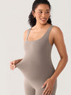 Square Neck Maternity Romper