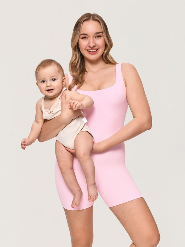 Square Neck Maternity Romper