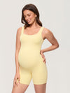 Square Neck Maternity Romper