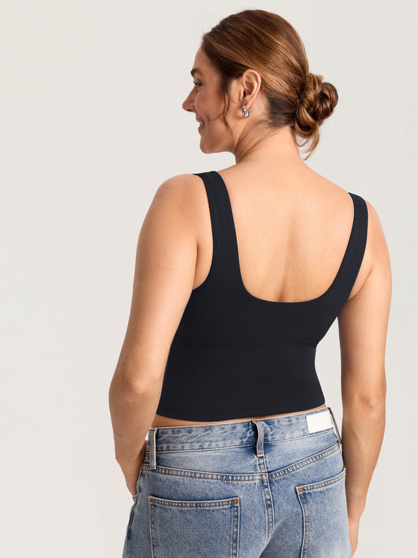 Natrelax® Crossover Nursing Crop Tank Top