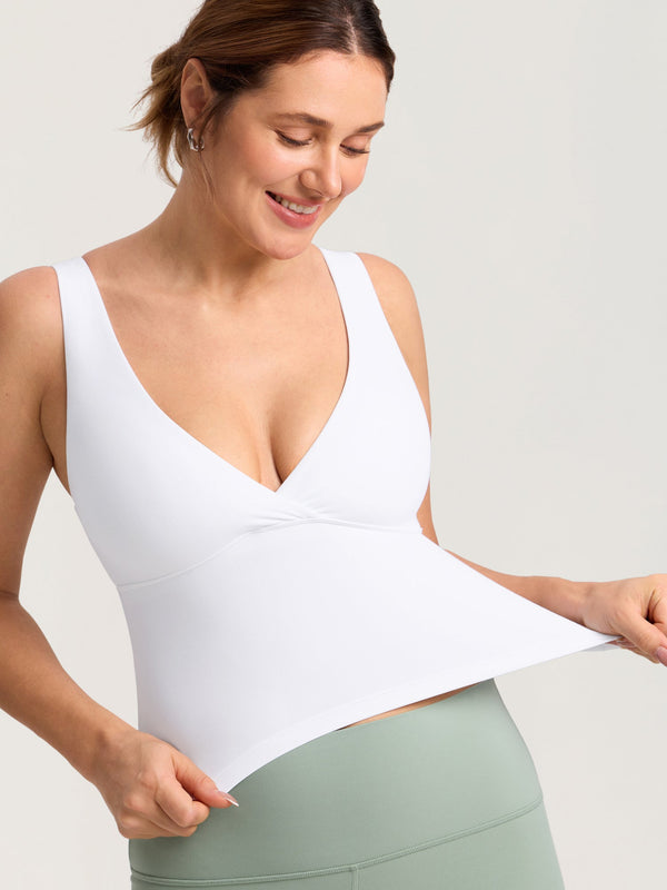 Natrelax® Crossover Nursing Crop Tank Top