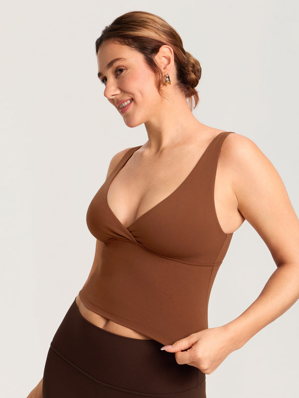 Natrelax® Crossover Nursing Crop Tank Top
