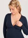 AirSoft Crossover Maternity & Nursing Top - Long Sleeves