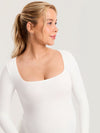AirSoft Square Neck Maternity Top - Long Sleeves