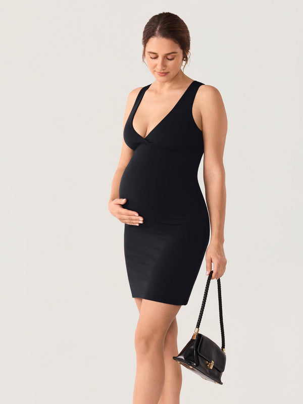 Crossover Maternity & Nursing Mini Dress