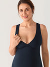 Crossover Maternity & Nursing Mini Dress