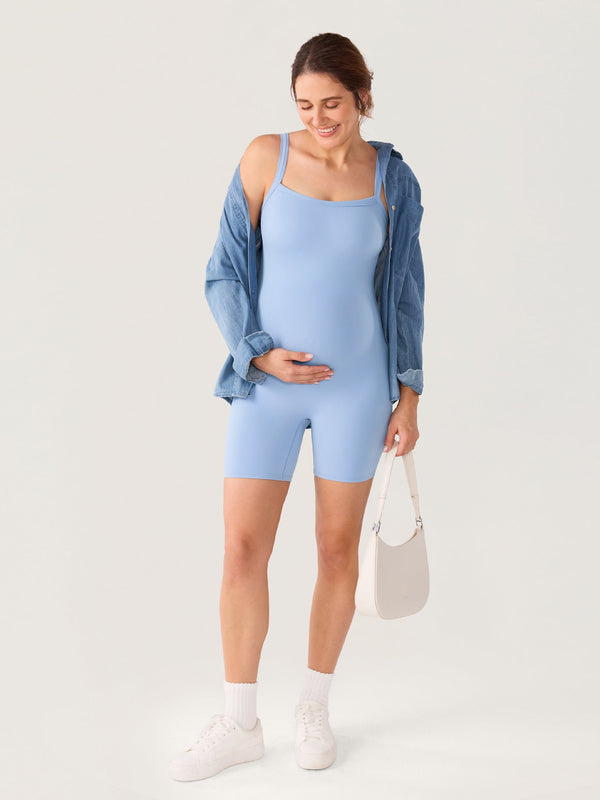 Maternity Cami Romper with Built-In Pads