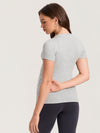 Cotton Rib Henley Maternity Short Sleeve Top