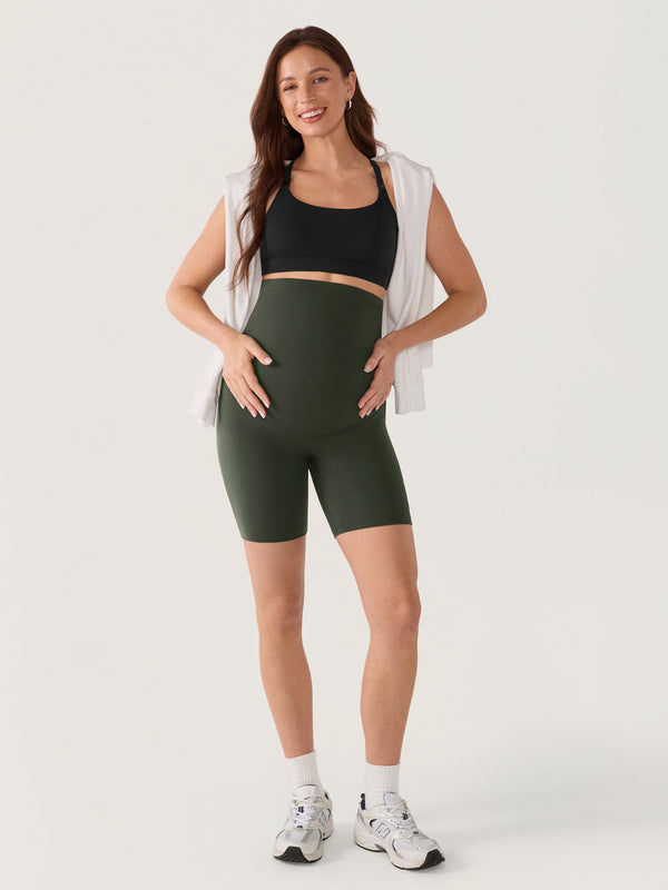 Natrelax® No Front Seam Maternity Shorts 6"