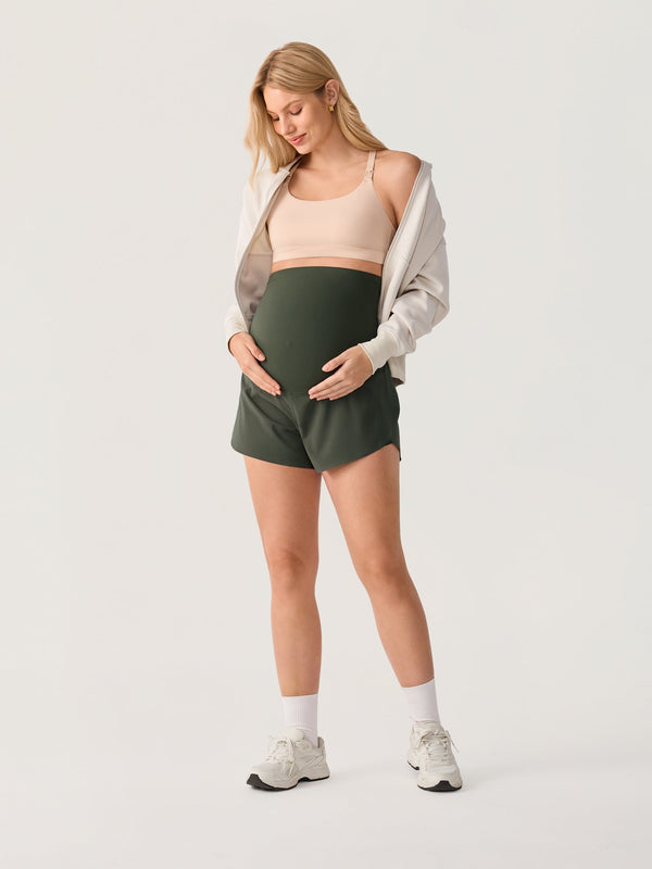 Maternity Dolphin Shorts with Inner Pockets