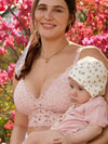 More Coverage Lace Plunge Nursing Bralette