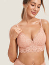 More Coverage Lace Plunge Nursing Bralette