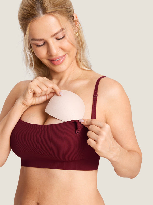 Ribbed Scoop Nursing Bralette
