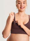 Ribbed V Neck Nursing Bralette