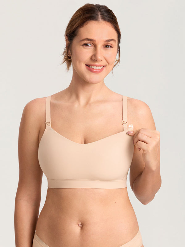 Plus Seamless Molded Nursing Bra