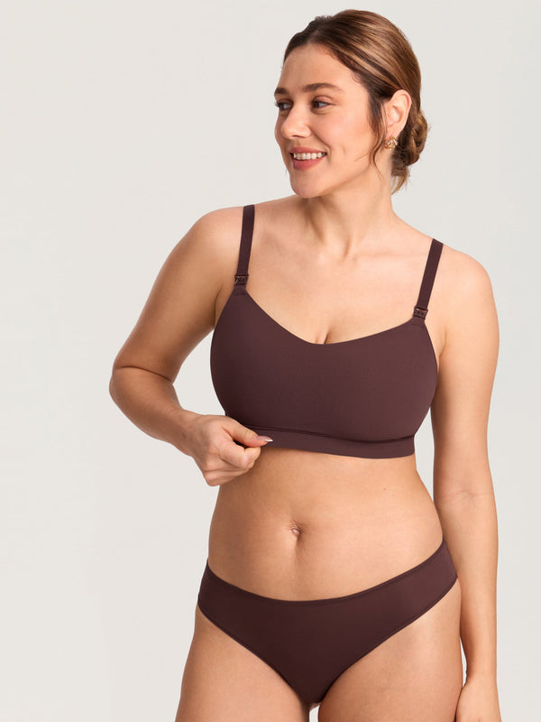 Plus Seamless Molded Nursing Bra