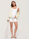 Square Neck Maternity Romper