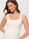 Square Neck Maternity Romper