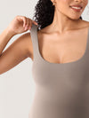 Square Neck Maternity Romper