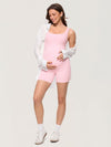 Square Neck Maternity Romper