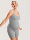 Ribbed Square Neck Maternity Romper