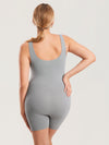 Ribbed Square Neck Maternity Romper