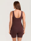 Ribbed Square Neck Maternity Romper