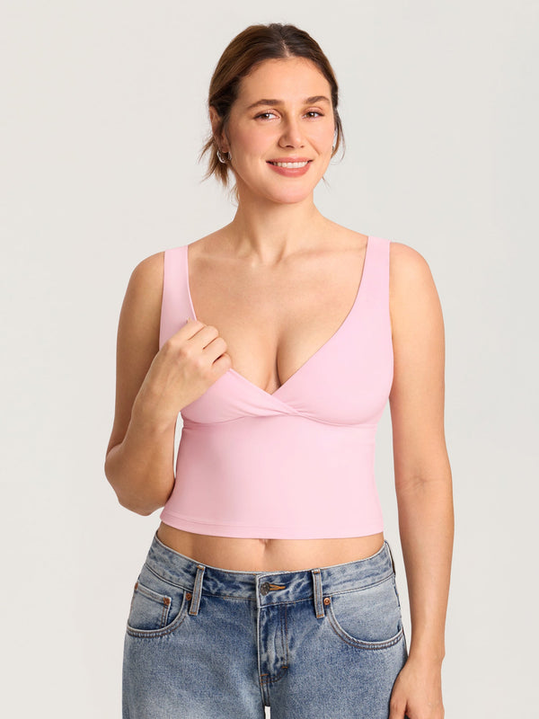 Natrelax® Crossover Nursing Crop Tank Top