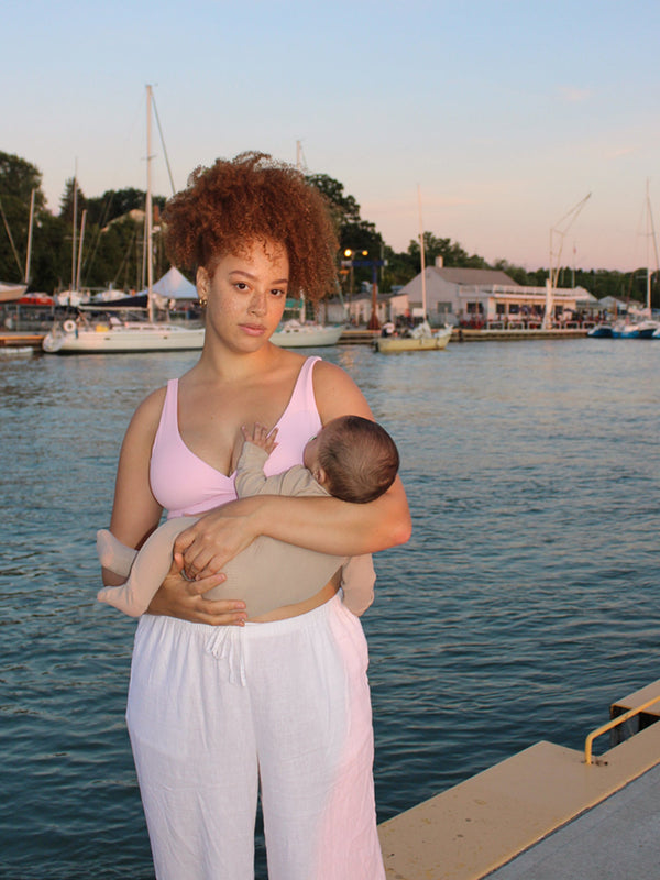 Natrelax® Crossover Nursing Crop Tank Top