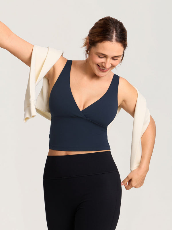 Natrelax® Crossover Nursing Crop Tank Top