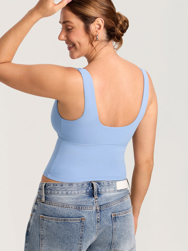 Natrelax® Crossover Nursing Crop Tank Top