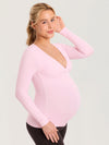 AirSoft Crossover Maternity & Nursing Top - Long Sleeves