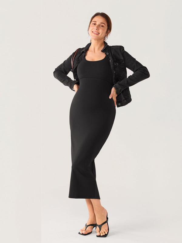 Natrelax® Hidden Crossover Babycon Maxi Dress