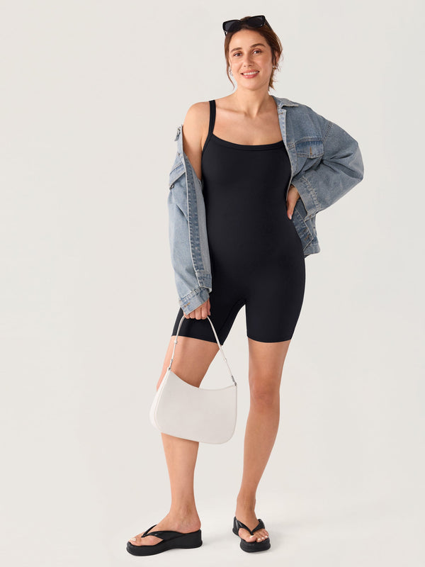 Maternity Cami Romper with Built-In Pads
