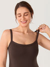 Maternity Cami Romper with Built-In Pads