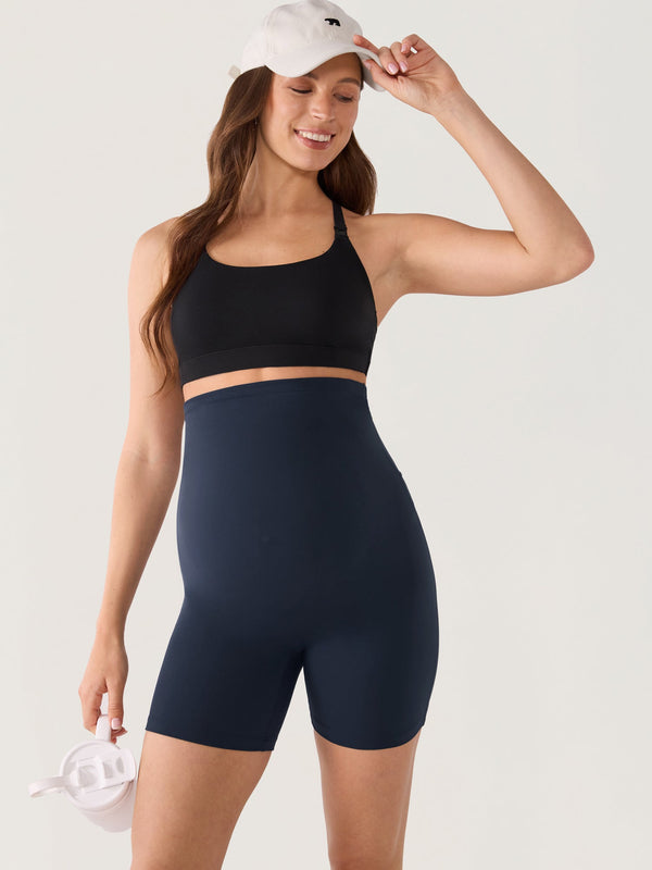 Natrelax® Seamless-Front Maternity Shorts 6"