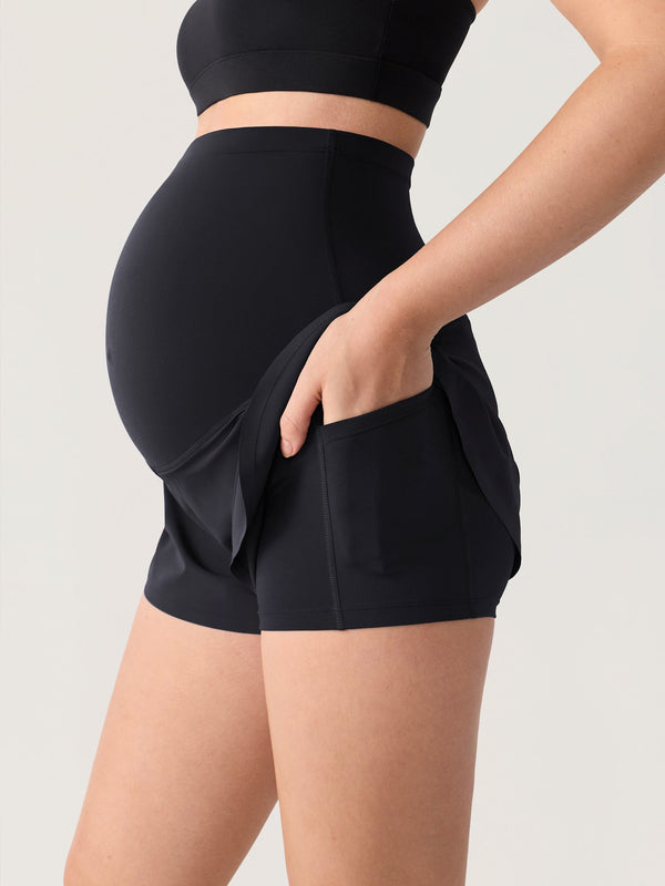 Maternity Dolphin Shorts with Inner Pockets