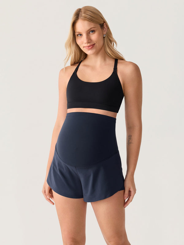 Maternity Dolphin Shorts with Inner Pockets