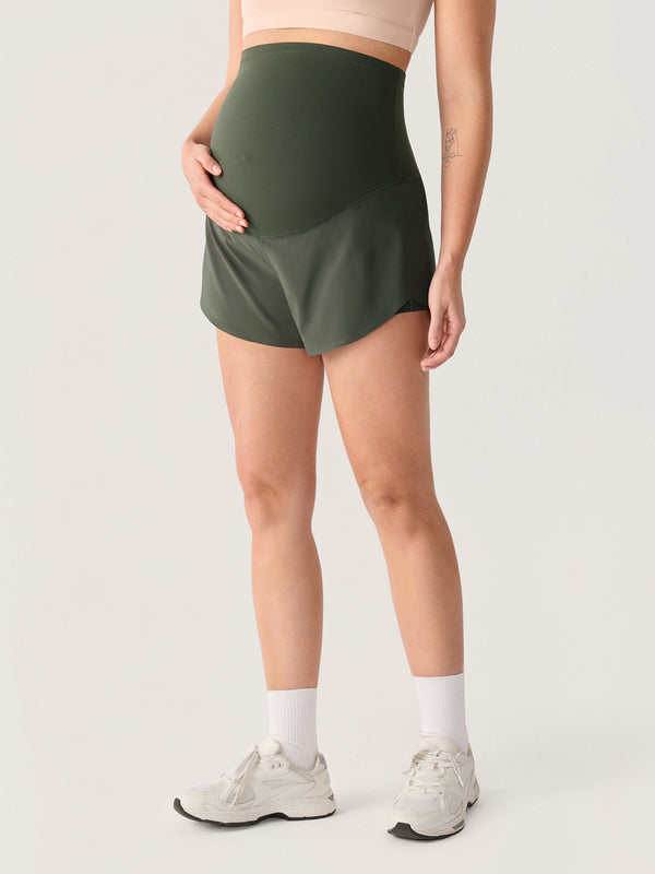 Maternity Dolphin Shorts with Inner Pockets